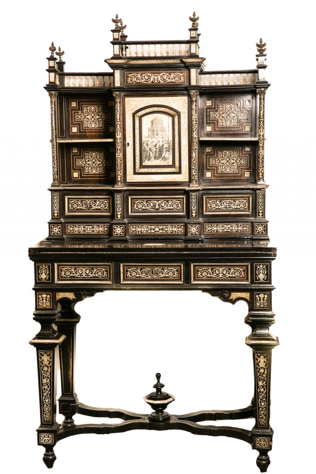 Mueble italiano en ebano y marfil – Roldan Antigüedades‎
